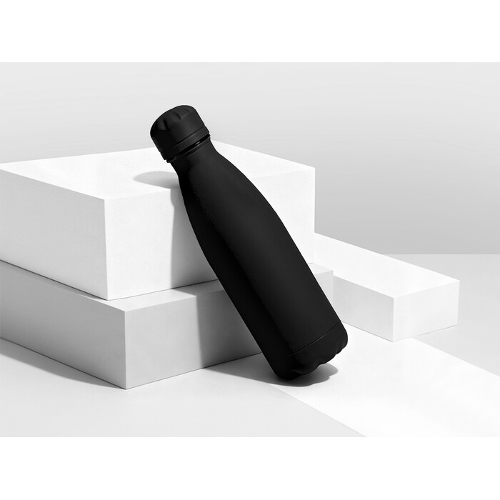 Вакуумная термобутылка "Vacuum bottle C1", soft touch, 500 мл, черный OA-821367clr фото 1