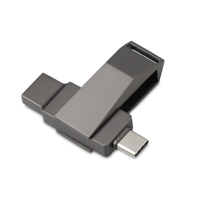 Флешка 64 ГБ USB Type-C и USB 3.0 «Тесла» темно-серый OA-823771 фото 1