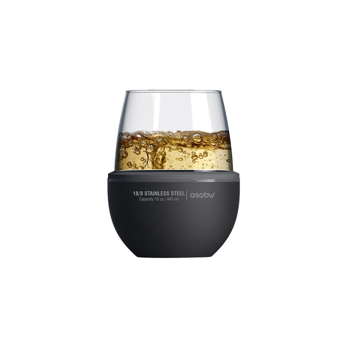 Тумблер для вина WINE KUZIE, черный OA-842038 фото 1