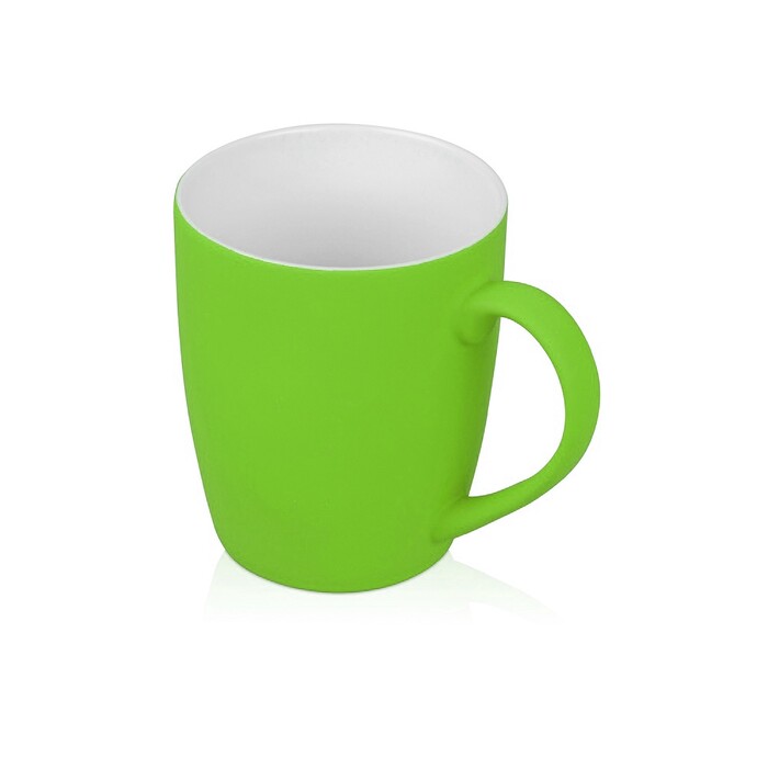 Кружка с покрытием soft-touch C1, зеленое яблоко OA-871603p фото 1