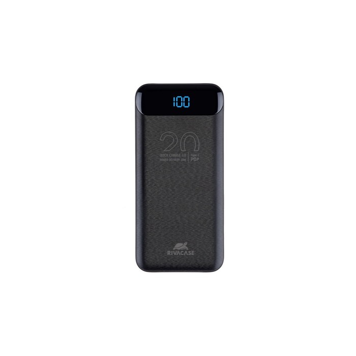RIVACASE VA2582 (20 000mAh), QC/PD 22.5W внешний аккумулятор с дисплеем, черный /24 OA-94237 фото 1