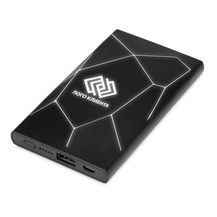 Портативное беспроводное зарядное устройство "Geo Wireless", 5000 mAh, черный OA-967127.1p фото 1