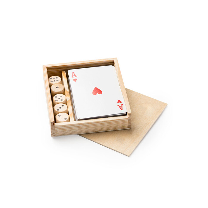 Набор BRISCA из 2 настольных игр: французская колода и кости натуральный OA-JU1016S129 фото 1