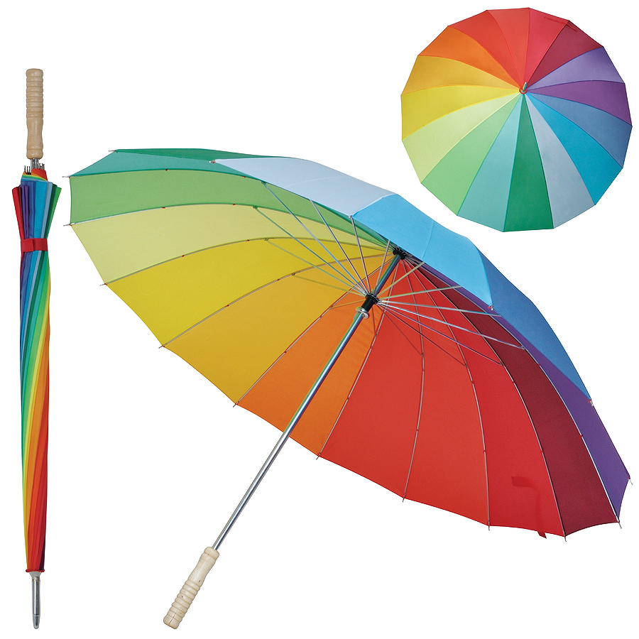 зонт в подарок цвета радуги